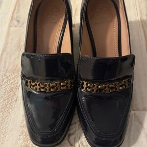 Tory Burch Gemini Link Patent Mid-Heel loafers woman’s size 5 M